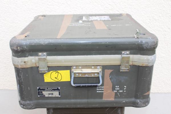 Transportkiste Kiste Bundeswehr Transportbox GFK Lhotelier Mont 60x55x32 Gebr N2